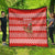 Bahrain Christmas Quilt with Santa Riding Camel Red Geometric Pattern and Festive Design - Wonder Print Shop