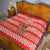 Bahrain Christmas Quilt with Santa Riding Camel Red Geometric Pattern and Festive Design - Wonder Print Shop