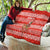 Bahrain Christmas Quilt with Santa Riding Camel Red Geometric Pattern and Festive Design - Wonder Print Shop