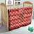 Bahrain Christmas Quilt with Santa Riding Camel Red Geometric Pattern and Festive Design - Wonder Print Shop