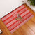 Bahrain Christmas Rubber Doormat with Santa Riding Camel Red Geometric Pattern and Festive Design - Wonder Print Shop