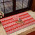 Bahrain Christmas Rubber Doormat with Santa Riding Camel Red Geometric Pattern and Festive Design - Wonder Print Shop