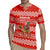 Bahrain Christmas Rugby Jersey with Santa Riding Camel Red Geometric Pattern and Festive Design - Wonder Print Shop