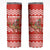 Bahrain Christmas Skinny Tumbler with Santa Riding Camel Red Geometric Pattern and Festive Design - Wonder Print Shop