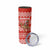 Bahrain Christmas Skinny Tumbler with Santa Riding Camel Red Geometric Pattern and Festive Design - Wonder Print Shop