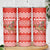 Bahrain Christmas Skinny Tumbler with Santa Riding Camel Red Geometric Pattern and Festive Design - Wonder Print Shop