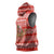 Bahrain Christmas Sleeveless Hoodie with Santa Riding Camel Red Geometric Pattern and Festive Design - Wonder Print Shop
