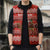 Bahrain Christmas Sleeveless Puffer Jacket with Santa Riding Camel Red Geometric Pattern and Festive Design - Wonder Print Shop
