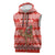Bahrain Christmas Sleeveless Zip Hoodie with Santa Riding Camel Red Geometric Pattern and Festive Design - Wonder Print Shop