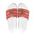 Bahrain Christmas Slide Sandals with Santa Riding Camel Red Geometric Pattern and Festive Design - Wonder Print Shop