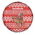 Bahrain Christmas Spare Tire Cover with Santa Riding Camel Red Geometric Pattern and Festive Design - Wonder Print Shop