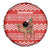 Bahrain Christmas Spare Tire Cover with Santa Riding Camel Red Geometric Pattern and Festive Design - Wonder Print Shop