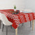 Bahrain Christmas Tablecloth with Santa Riding Camel Red Geometric Pattern and Festive Design - Wonder Print Shop