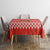 Bahrain Christmas Tablecloth with Santa Riding Camel Red Geometric Pattern and Festive Design - Wonder Print Shop