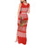 Bahrain Christmas Tank Maxi Dress with Santa Riding Camel Red Geometric Pattern and Festive Design - Wonder Print Shop