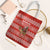 Bahrain Christmas Tote Bag with Santa Riding Camel Red Geometric Pattern and Festive Design - Wonder Print Shop