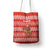 Bahrain Christmas Tote Bag with Santa Riding Camel Red Geometric Pattern and Festive Design - Wonder Print Shop
