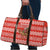 Bahrain Christmas Travel Bag with Santa Riding Camel Red Geometric Pattern and Festive Design - Wonder Print Shop