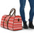Bahrain Christmas Travel Bag with Santa Riding Camel Red Geometric Pattern and Festive Design - Wonder Print Shop