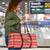 Bahrain Christmas Travel Bag with Santa Riding Camel Red Geometric Pattern and Festive Design - Wonder Print Shop