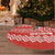 Bahrain Christmas Tree Skirt with Santa Riding Camel Red Geometric Pattern and Festive Design - Wonder Print Shop