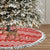 Bahrain Christmas Tree Skirt with Santa Riding Camel Red Geometric Pattern and Festive Design - Wonder Print Shop