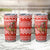 Bahrain Christmas Tumbler Cup with Santa Riding Camel Red Geometric Pattern and Festive Design - Wonder Print Shop