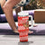 Bahrain Christmas Tumbler With Handle with Santa Riding Camel Red Geometric Pattern and Festive Design - Wonder Print Shop