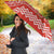 Bahrain Christmas Umbrella with Santa Riding Camel Red Geometric Pattern and Festive Design - Wonder Print Shop