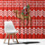 Bahrain Christmas Window Curtain with Santa Riding Camel Red Geometric Pattern and Festive Design - Wonder Print Shop