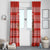 Bahrain Christmas Window Curtain with Santa Riding Camel Red Geometric Pattern and Festive Design - Wonder Print Shop