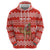 Bahrain Christmas Zip Hoodie with Santa Riding Camel Red Geometric Pattern and Festive Design - Wonder Print Shop