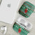 Bangladesh Christmas AirPods Case with Santa Claus in Traditional Outfit Snowman and Tree Pattern - Wonder Print Shop