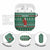 Bangladesh Christmas AirPods Case with Santa Claus in Traditional Outfit Snowman and Tree Pattern - Wonder Print Shop