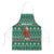 Bangladesh Christmas Apron with Santa Claus in Traditional Outfit Snowman and Tree Pattern - Wonder Print Shop