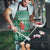 Bangladesh Christmas Apron with Santa Claus in Traditional Outfit Snowman and Tree Pattern - Wonder Print Shop