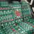 Bangladesh Christmas Back Car Seat Cover with Santa Claus in Traditional Outfit Snowman and Tree Pattern - Wonder Print Shop