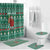 Bangladesh Christmas Bathroom Set with Santa Claus in Traditional Outfit Snowman and Tree Pattern - Wonder Print Shop