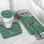 Bangladesh Christmas Bathroom Set with Santa Claus in Traditional Outfit Snowman and Tree Pattern - Wonder Print Shop