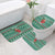 Bangladesh Christmas Bathroom Set with Santa Claus in Traditional Outfit Snowman and Tree Pattern - Wonder Print Shop