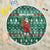 Bangladesh Christmas Beach Blanket with Santa Claus in Traditional Outfit Snowman and Tree Pattern - Wonder Print Shop