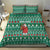 Bangladesh Christmas Bedding Set with Santa Claus in Traditional Outfit Snowman and Tree Pattern - Wonder Print Shop
