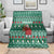 Bangladesh Christmas Blanket with Santa Claus in Traditional Outfit Snowman and Tree Pattern - Wonder Print Shop