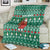 Bangladesh Christmas Blanket with Santa Claus in Traditional Outfit Snowman and Tree Pattern - Wonder Print Shop