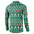 Bangladesh Christmas Button Sweatshirt with Santa Claus in Traditional Outfit Snowman and Tree Pattern - Wonder Print Shop