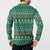 Bangladesh Christmas Button Sweatshirt with Santa Claus in Traditional Outfit Snowman and Tree Pattern - Wonder Print Shop