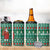 Bangladesh Christmas 4 in 1 Can Cooler Tumbler with Santa Claus in Traditional Outfit Snowman and Tree Pattern - Wonder Print Shop