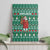 Bangladesh Christmas Canvas Wall Art with Santa Claus in Traditional Outfit Snowman and Tree Pattern - Wonder Print Shop