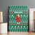 Bangladesh Christmas Canvas Wall Art with Santa Claus in Traditional Outfit Snowman and Tree Pattern - Wonder Print Shop
