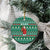 Bangladesh Christmas Ceramic Ornament with Santa Claus in Traditional Outfit Snowman and Tree Pattern - Wonder Print Shop